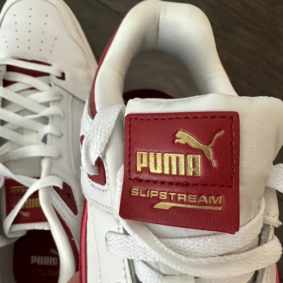 Puma Slipstream Always On Lace Up Mens White/Maroon Sneakers US 12 - Picture 10 of 12
